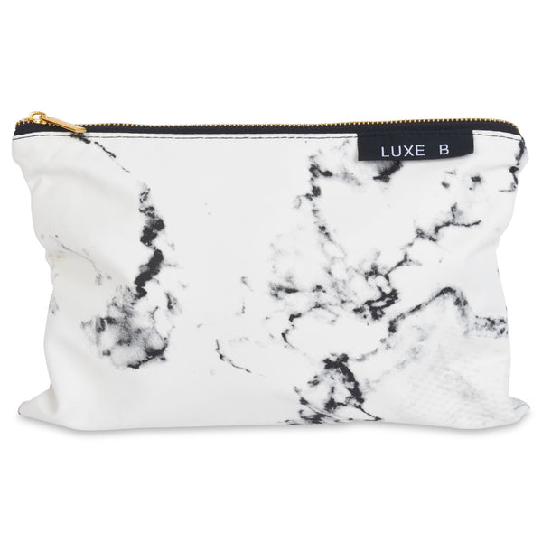 LUXE B Marble Cosmetic Makeup Bag - LUXE B PAMPAS GRASS (3926314436)