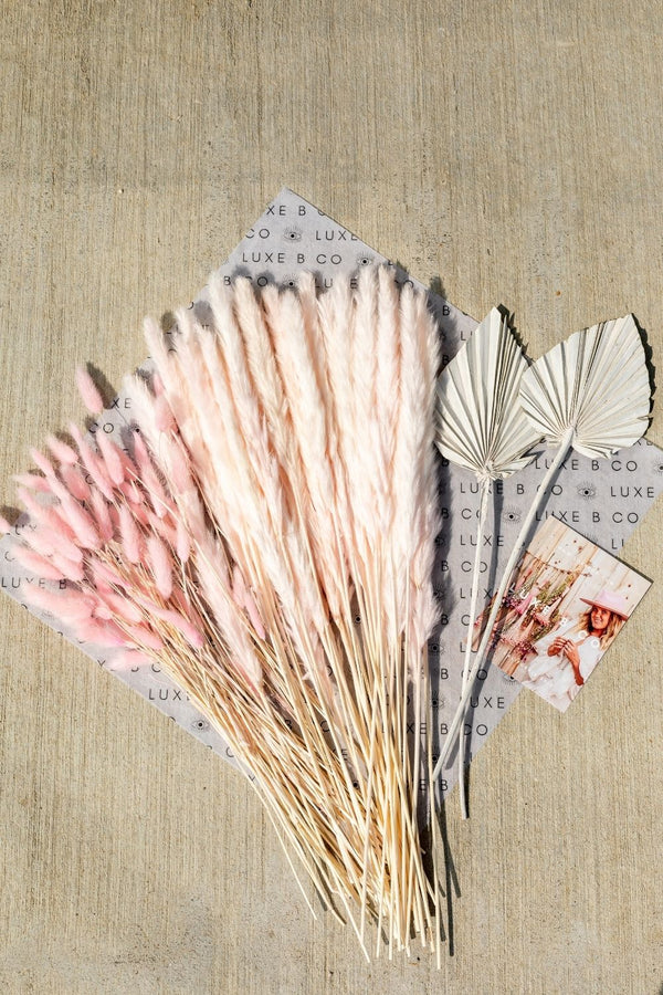 Luxe B Promo Pack Pink + Palm Leave Spears - LUXE B Pampas Grass (6953838182566)