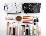 LUXE B Marble Cosmetic Makeup Bag- Smaller size to fit in your purse - LUXE B PAMPAS GRASS (1634578202714)
